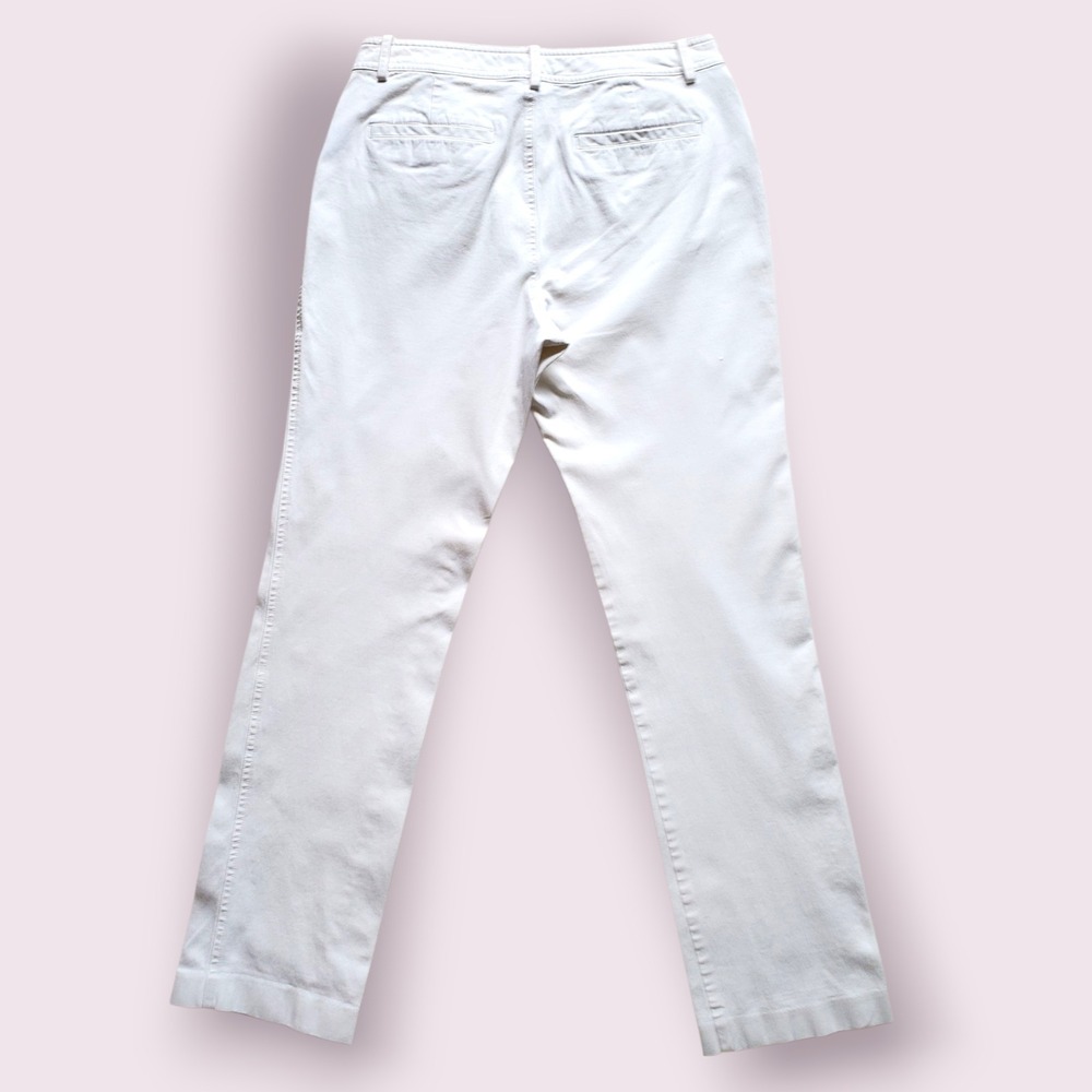 Lauren Ralph Lauren White Straight Leg Jeans Trousers Size 8 Women's - Picture 2 of 5